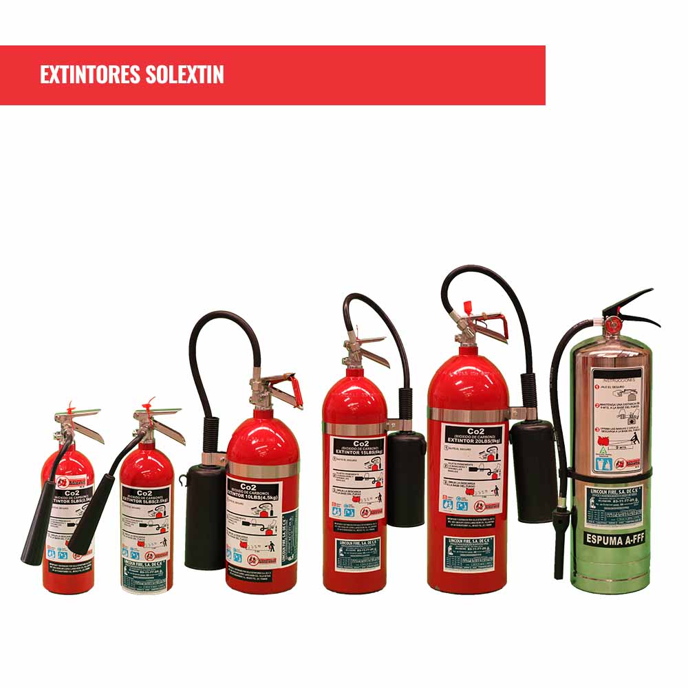 Extintor marca solextin